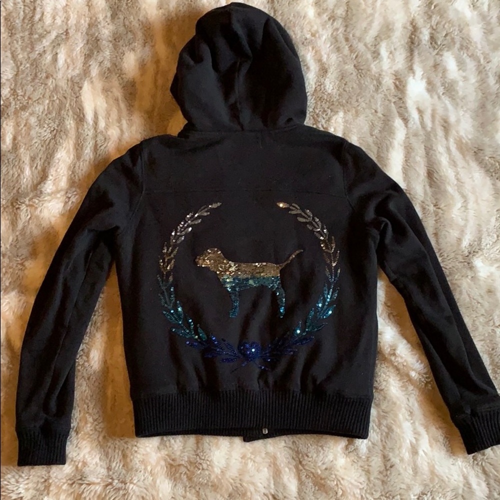 Victoria Secret PINK Fur Bling Jacket